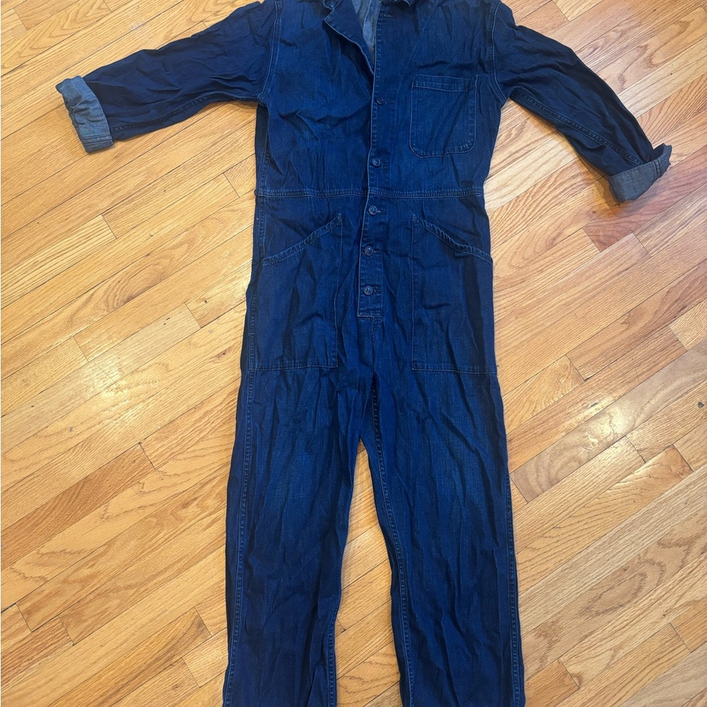 Citizens of Humanity Dark Blue Denim Jumpsuit - size Large
